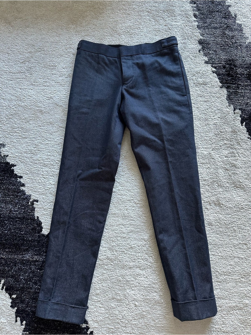 Thom Browne New York Navy Cotton Trousers Pants Size 0 Made in Japan